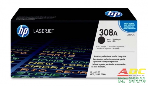 Mực in HP 308A Black Laserjet Toner Cartridge (Q2670A)